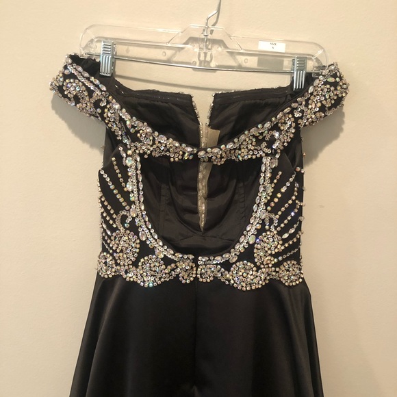 Rachel Allan Gown Black Dress - Picture 5 of 8